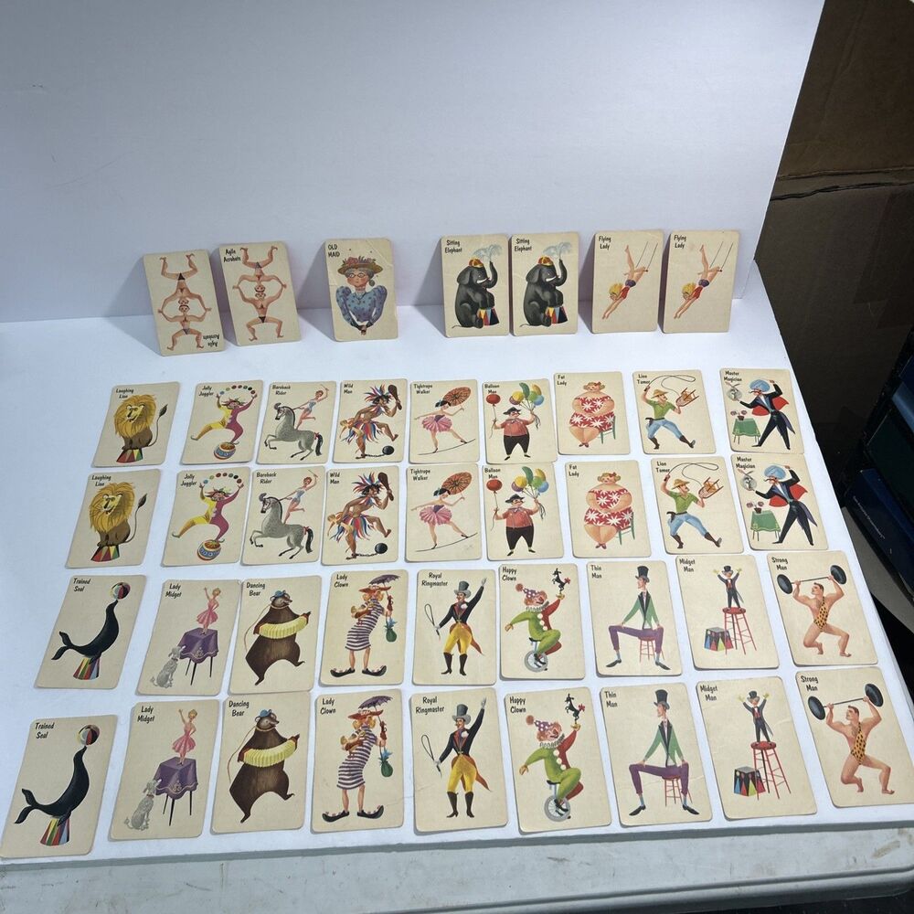 1950 Whitman Old Maid Cards  Complete Deck No Box